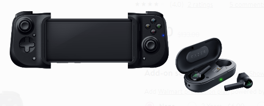 Razer Mobile Gaming Bundle - Includes Kishi for Android and Hammerhead True Wireless Headphones - Walmart YMMV $49 also iOS