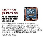 Gander Outdoors Black Friday: All Hi Mountain Jerky and Meat Seasonings - 10% Off