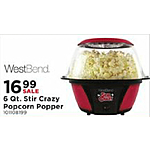 Mills Fleet Farm Black Friday: WestBend 6 Qt. Stir Crazy Popcorn Popper for $16.99