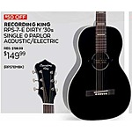 Guitar Center Black Friday: Recording King RPS-7-E Dirty 30's Single 0 Parlor Acoustic/Electric for $149.99