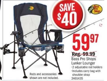 lunker lounger fishing chair