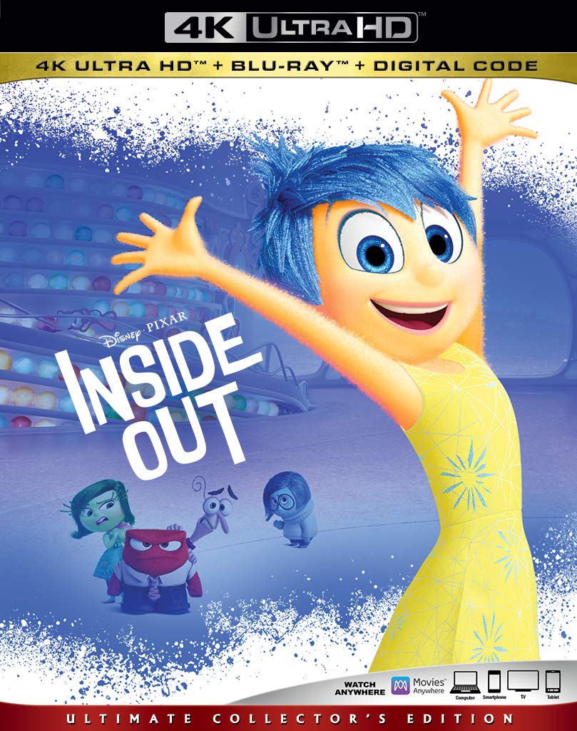 Inside Out (4K Ultra HD + Blu-ray + Digital HD) $13.02 FSSS or FS with prime