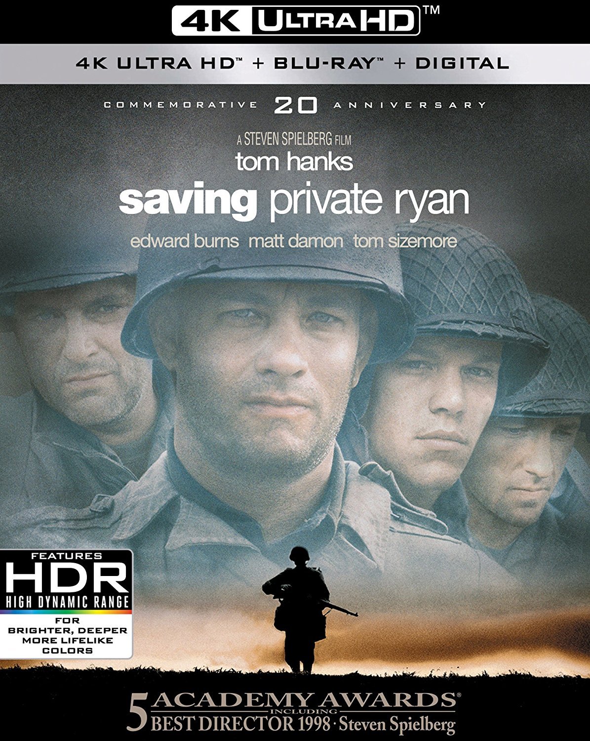 Saving Private Ryan (Commemorative 20th Anniversary Edition / 4K Ultra HD + Blu-ray) $13.79 FSSS or FS with prime