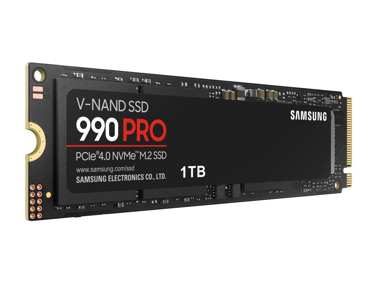 SAMSUNG SSD 990 PRO 1TB M.2 2280 MZ-V9P1T0B/AM at Newegg $110