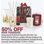 Macy's Black Friday: Aromatique, Yankee Candle and Woodwick Home Fragrance: Gift Sets, Candles, Diffusers and Potpourri - 50% Off