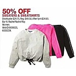 Macy's Black Friday: Women's Sweater and Sweatshirts from Bar III and Rachel Rachel Roy. - 50% Off