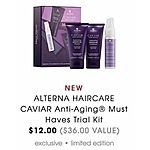 Sephora Black Friday: Alterna Haircare Caviar Anti-Aging Must Haves Trial Kit for $12.00
