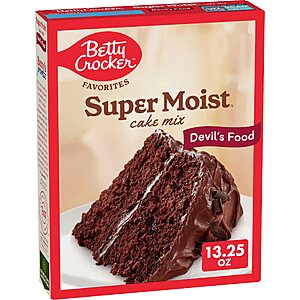 13.25-Oz Betty Crocker Favorites Super Moist Devil's Food Cake Mix https://static.slickdealscdn.com/attachment/5/2/1/2/4/0/300x300/17516197.thumb.05 & More w/ Subscribe & Save