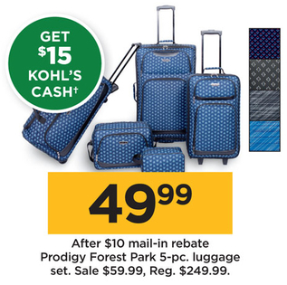 5 piece luggage set sale