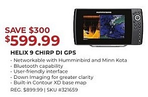 Gander Outdoors Black Friday: Humminbird Helix 9 CHIRP DI GPS ...