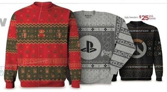 gamestop playstation sweater