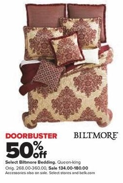 Belk Black Friday Biltmore Bedding Queen King Select Styles
