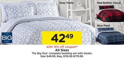 Kohl S Black Friday The Big One Complete Bedding Sets W