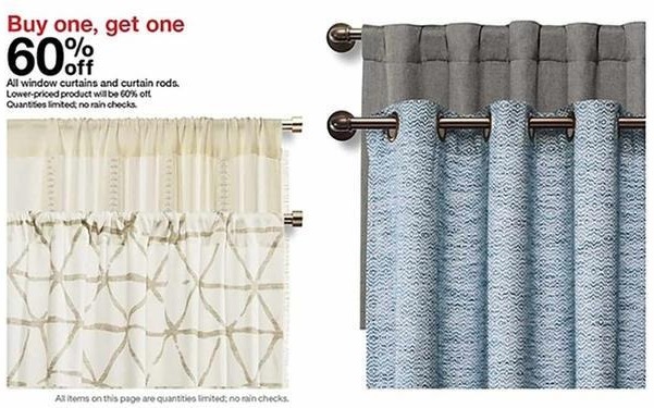Target Black Friday All Window Curtains And Curtain Rods B1g1