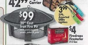 Ocean State Job Lot Black Friday 30 Cast Iron Fire Pit For