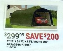 Tractor Supply Co Black Friday Shelterlogic Garage In A Box
