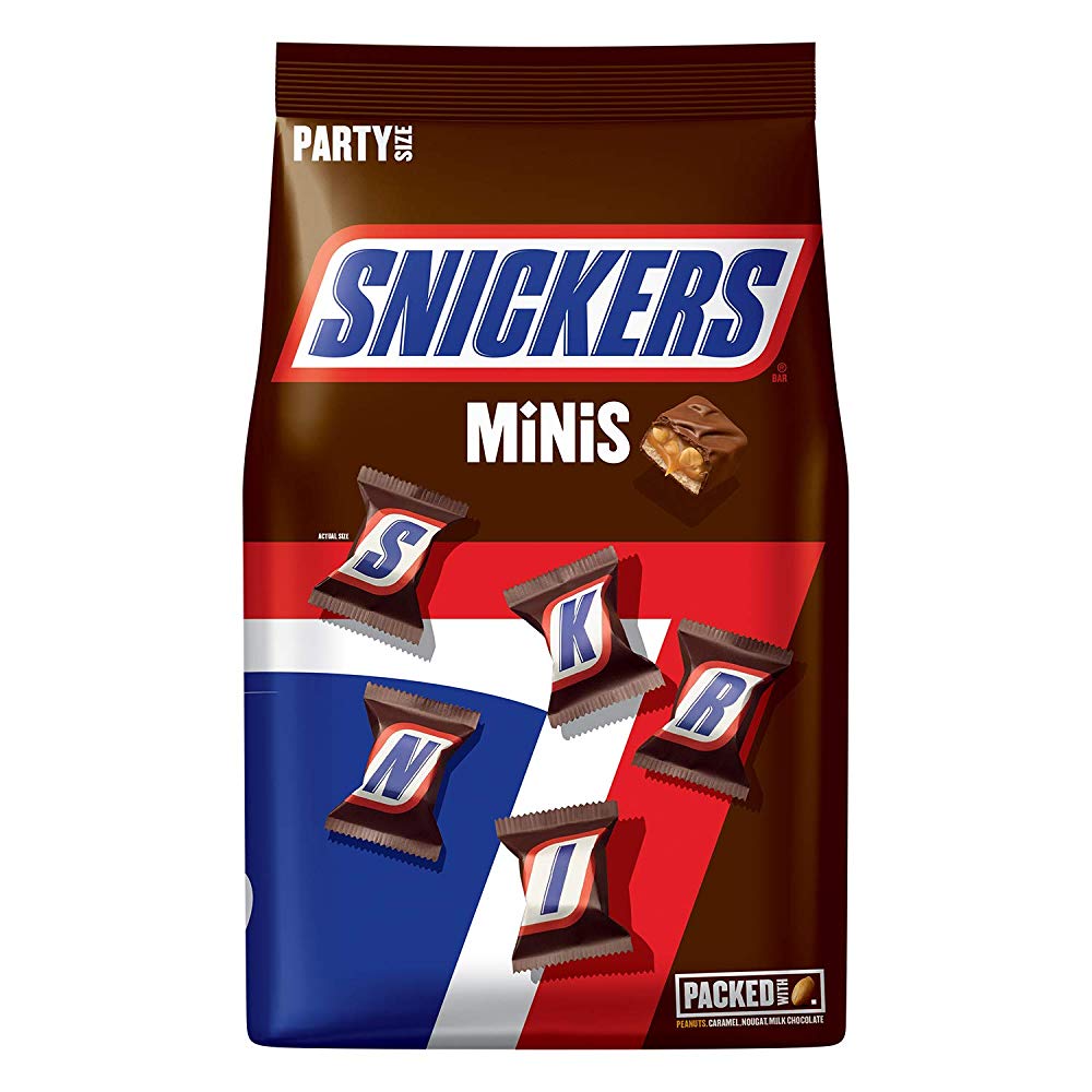 Snickers 100 Calories Chocolate Candy Bar 0.76-Ounce Bar ...