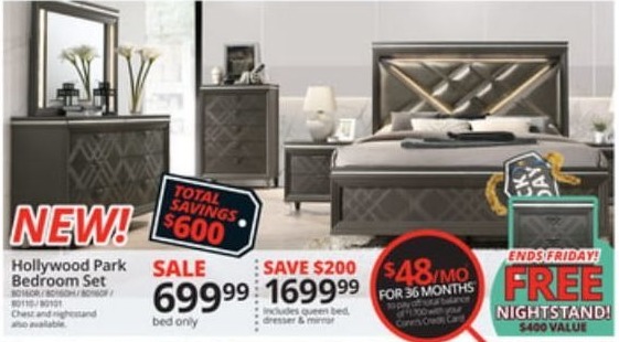 Conns Black Friday Hollywood Park Collection 3 Pc Queen Bed Set Queen Bed Dresser And Mirror