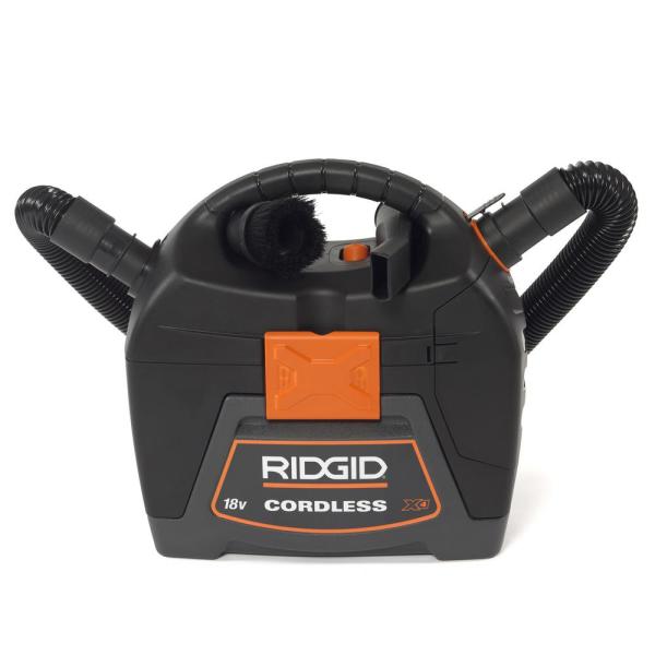 Ridgid 3 Gal. 18-Volt Cordless Handheld Wet Dry Vac with blower $84.97 Home Depot