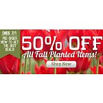 Holland Bulb Farms On All Fall Bulbs 50% Off and Up + Free Shipping! Ends on 7/1