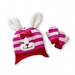 Sears - Toby N.Y.C. Infant Girl's Knit Hat &amp; Mittens $3.49 to $6.99.  MAX ELIGIBLE / Free store shipping.