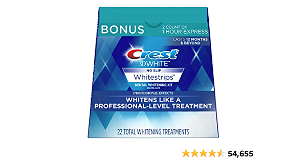 Crest 3D White Professional Effects Whitestrips 20 Treatments + Crest 3D White 1 Hour Express Whitestrips 2 Treatments - Teeth Whitening Kit - $29.99
