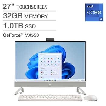 Costco: Dell Inspiron 27" 7000 Series All-in-One Touchscreen Desktop - 13th Gen Intel Core i7-1355U - GeForce MX550 - 1080p - Windows 11 - $999.99