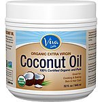 Viva Labs Organic Extra Virgin Coconut Oil, 32 Ounce $15.00