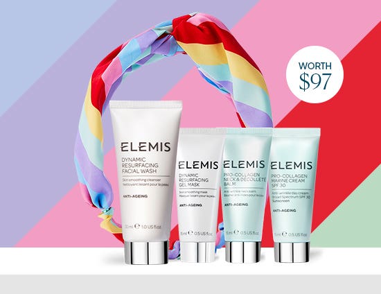 Free Elemis 5-piece Gift Set with All Orders + Free Shipping w/ Account Sign Up