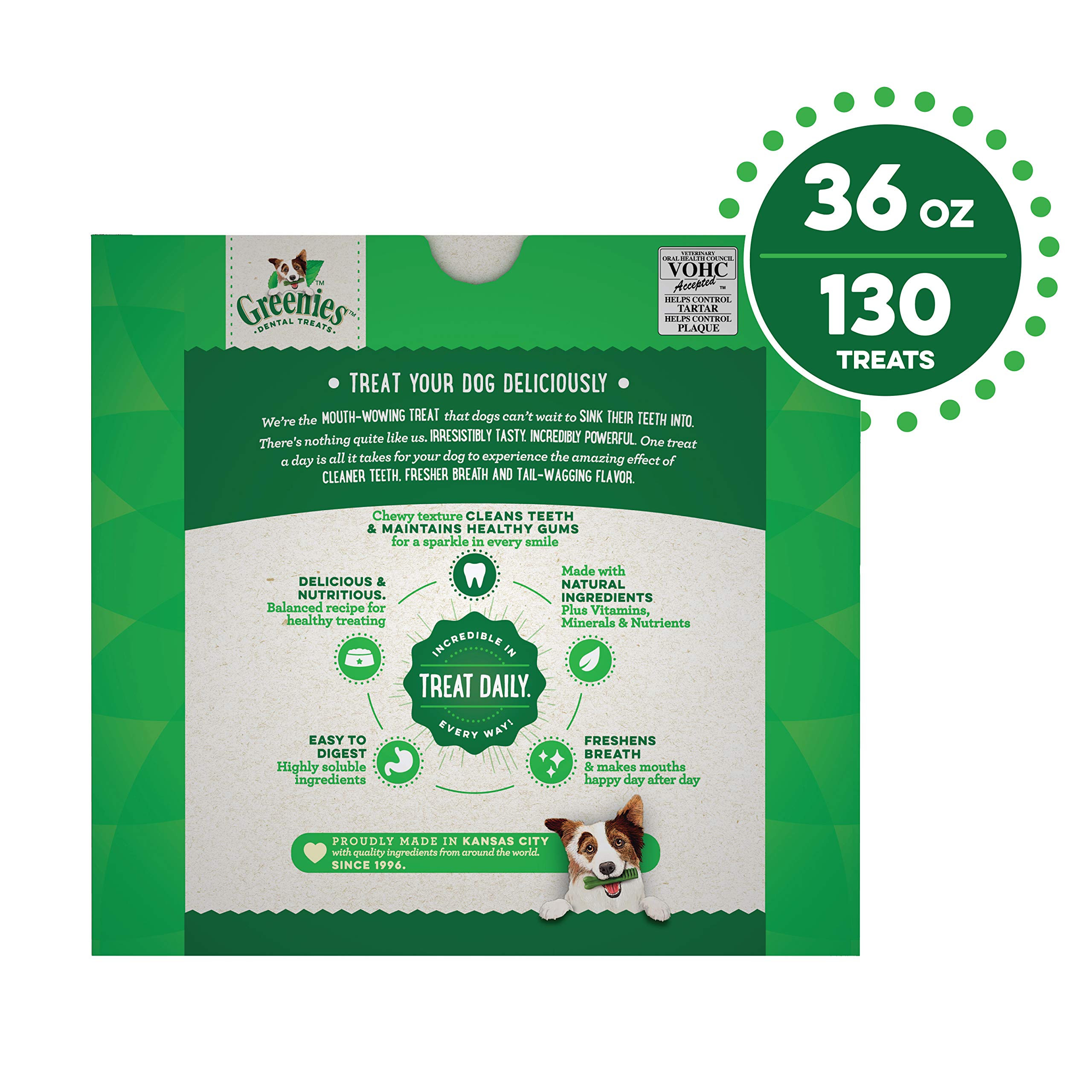 Greenies Original Teenie Natural Dental Dog Treats (5-15 lb. Dogs) 130 count and other various count sizes (larger dog sizes as well) - $19.61 ($19.33 w/5%)