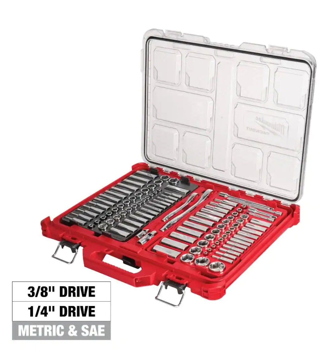 Milwuakee Tool Set with PACKOUT Case (106-Piece) $249