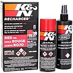 K&N Air Filter Cleaning Kit: Aerosol Filter Cleaner and Oil $9.85