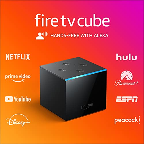 Fire TV Cube (2021) Hands-free streaming device 4K Ultra HD with latest 3rd Gen Alexa Voice Remote $69.99 or less