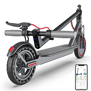 Roinside Electric Scooter - 8.5"/10'' Solid Tires,350W/500W Motor,Up to 19-22MPH and 21-24Miles for Adults with Double Braking System and App $139.99