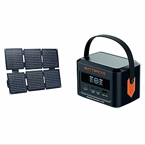 Wattbricks H100 99.2Whr Power Station + 30W Solar Panel $40 + Free S&H