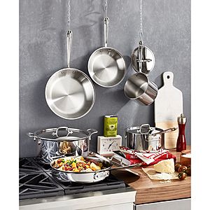 All-Clad D3 Stainless 3-Ply Bonded Cookware Set, Nonstick 2-Piece Fry Pan  Promo Set, 8 & 10