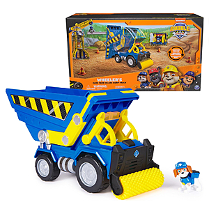 Rubble & Crew, Bark Yard Deluxe Dump Truck Construction Vehicle with Lights, Sounds & Wheeler Action Figure $9.99 + Free Shipping w/ Prime or on $35+ at Amazon