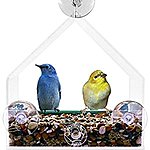 Giant Window Bird Feeder - Clear Acrylic House style - $8.08 AC on Amazon