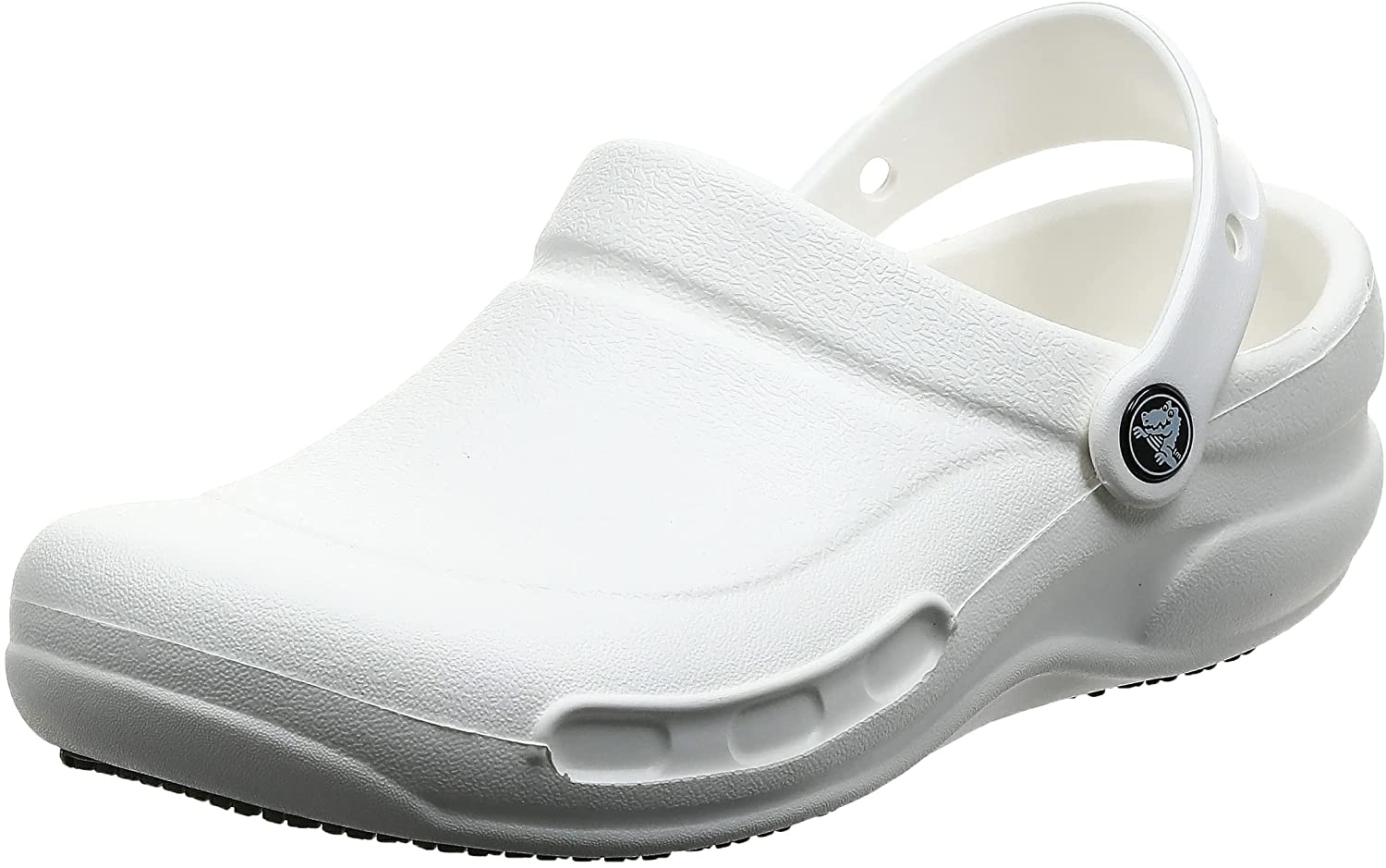 Amazon.com | Crocs Unisex Men's and Women's Bistro Clog | Slip Resistant Work Shoes, White, 13 US | Mules & Clogs $16.65