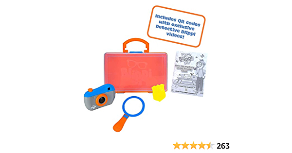 Blippi Detective Roleplay Set - Carry Case, Camera, Personalized Yellow Badge, Magnifying Glass, Activity Sheets for Ultimate Toddler and Young Child Mystery Adventure -  - $6