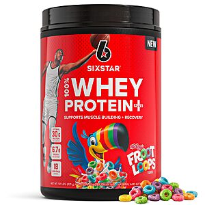 1.8-Lb Six Star Whey 30g Protein Powder (Froot Loops) 2 for $27.30 w/ S&S + Free S&H