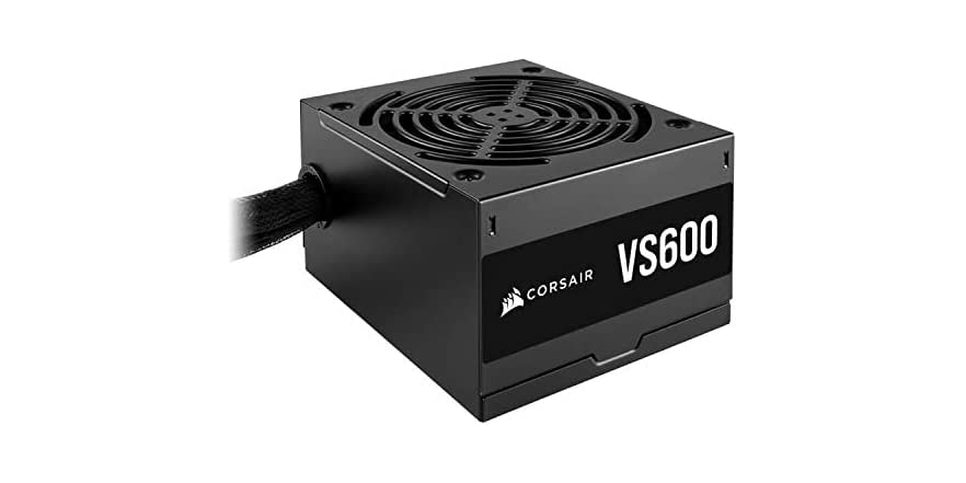 Corsair VS Series VS600 Certified Non-Modular ATX Power Supply $36