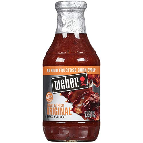 Amazon S&S - Weber Sweet & Thick BBQ-Sauce, Original, 18 Ounce Bottle (Pack of 6) $6.77