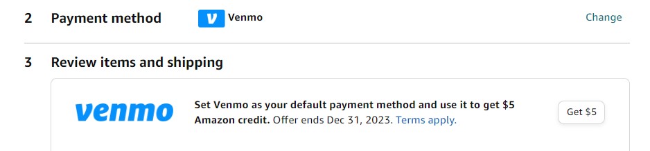 make venmo balance default payment method