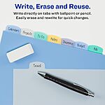 Amazon: Avery Durable Write-On Plastic Dividers, 8-Tab $1.66 (Reg $5.66, ~71% Off) + FS w/ Prime $1866