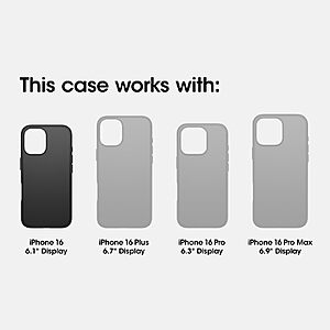 Amazon - OtterBox iPhone 16 Universe Series Case – Black $8.37