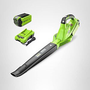 Greenworks 40V 150 MPH Leaf Blower/Sweeper w/ 2.0 Ah Battery & Charger  + Free S/H for Prime Members