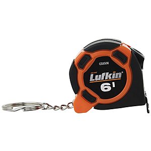Amazon:Crescent Lufkin 1/2" x 6' Mini Hi-Viz Keychain Tape Measure $3.49 (Reg $7.90,~56% Off) + FS w/ Prime
