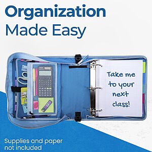 Amazon: Case-it Mighty Zip Tab School 3-Inch Zipper Binder $13.60 (Reg $29.99, ~55% Off) + FS w/ Prime