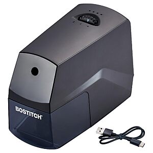 Amazon: Bostitch Portable Rechargeable Battery Horizontal Pencil Sharpener $18.03 (or $12.62 w/ YMMV Coupon) (Reg $42.99, ~58% Off) + FS w/ Prime $17.97
